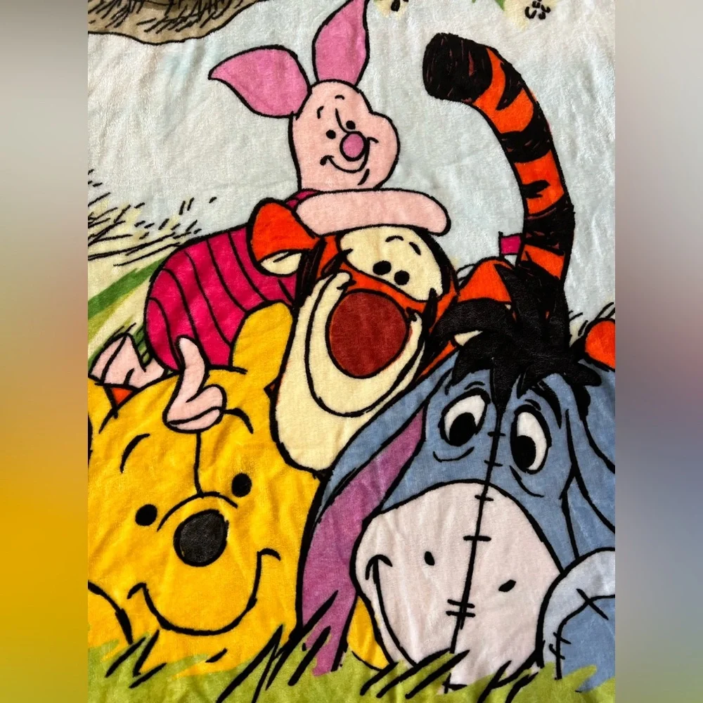 Winnie Pooh All My Friends Fleece Blanket Northwest Disney Tigger Piglet Eeyore